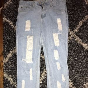 Shein Ripped Mom Jeans